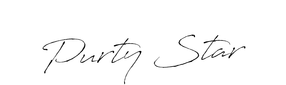 Also we have Purty Star name is the best signature style. Create professional handwritten signature collection using Antro_Vectra autograph style. Purty Star signature style 6 images and pictures png