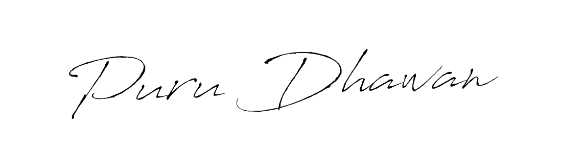 Similarly Antro_Vectra is the best handwritten signature design. Signature creator online .You can use it as an online autograph creator for name Puru Dhawan. Puru Dhawan signature style 6 images and pictures png