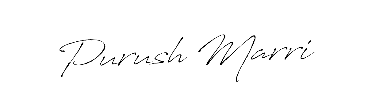 You should practise on your own different ways (Antro_Vectra) to write your name (Purush Marri) in signature. don't let someone else do it for you. Purush Marri signature style 6 images and pictures png