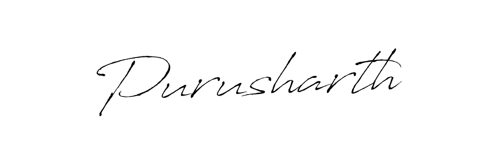 Design your own signature with our free online signature maker. With this signature software, you can create a handwritten (Antro_Vectra) signature for name Purusharth. Purusharth signature style 6 images and pictures png