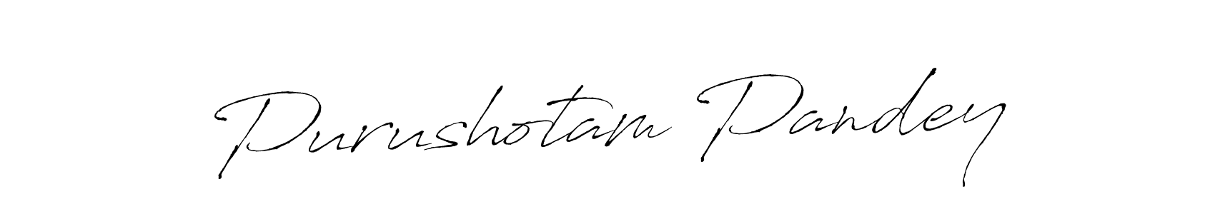 Create a beautiful signature design for name Purushotam Pandey. With this signature (Antro_Vectra) fonts, you can make a handwritten signature for free. Purushotam Pandey signature style 6 images and pictures png