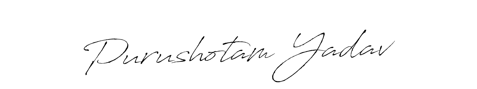 Purushotam Yadav stylish signature style. Best Handwritten Sign (Antro_Vectra) for my name. Handwritten Signature Collection Ideas for my name Purushotam Yadav. Purushotam Yadav signature style 6 images and pictures png