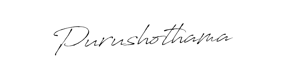 How to make Purushothama signature? Antro_Vectra is a professional autograph style. Create handwritten signature for Purushothama name. Purushothama signature style 6 images and pictures png