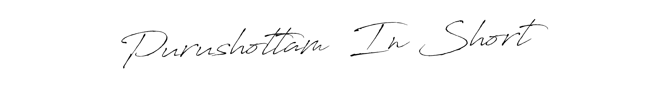 Antro_Vectra is a professional signature style that is perfect for those who want to add a touch of class to their signature. It is also a great choice for those who want to make their signature more unique. Get Purushottam  In Short name to fancy signature for free. Purushottam  In Short signature style 6 images and pictures png