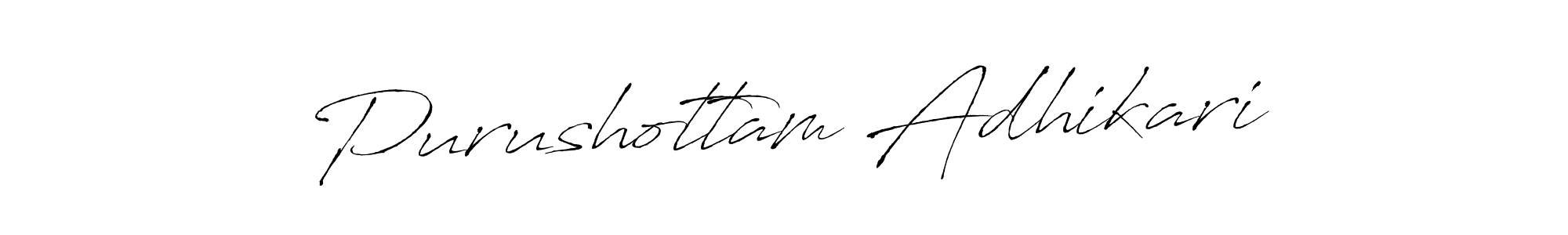 Make a beautiful signature design for name Purushottam Adhikari. Use this online signature maker to create a handwritten signature for free. Purushottam Adhikari signature style 6 images and pictures png