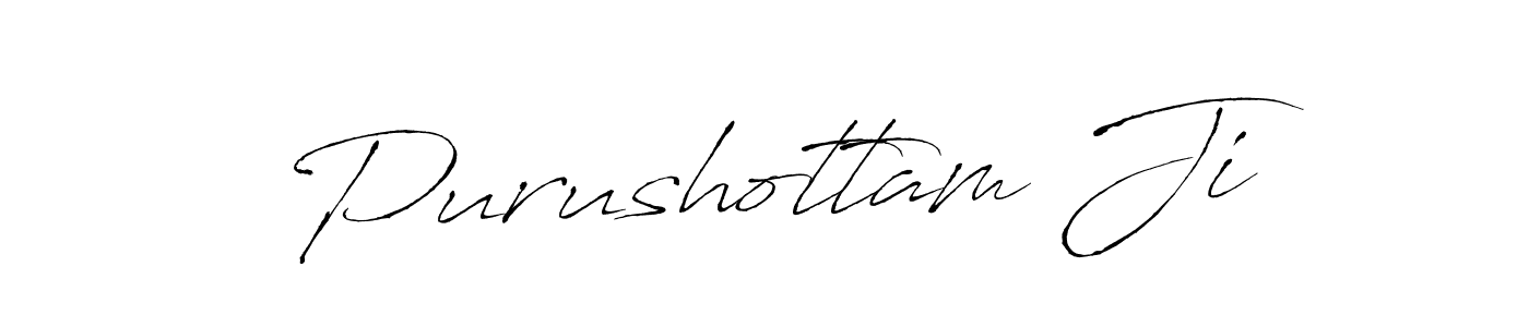 Antro_Vectra is a professional signature style that is perfect for those who want to add a touch of class to their signature. It is also a great choice for those who want to make their signature more unique. Get Purushottam Ji name to fancy signature for free. Purushottam Ji signature style 6 images and pictures png
