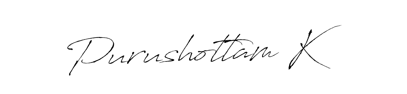 Best and Professional Signature Style for Purushottam K. Antro_Vectra Best Signature Style Collection. Purushottam K signature style 6 images and pictures png