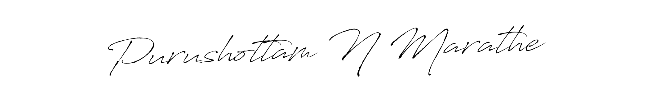 Use a signature maker to create a handwritten signature online. With this signature software, you can design (Antro_Vectra) your own signature for name Purushottam N Marathe. Purushottam N Marathe signature style 6 images and pictures png