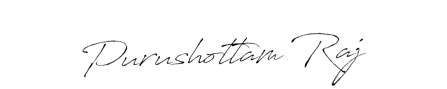 Create a beautiful signature design for name Purushottam Raj. With this signature (Antro_Vectra) fonts, you can make a handwritten signature for free. Purushottam Raj signature style 6 images and pictures png