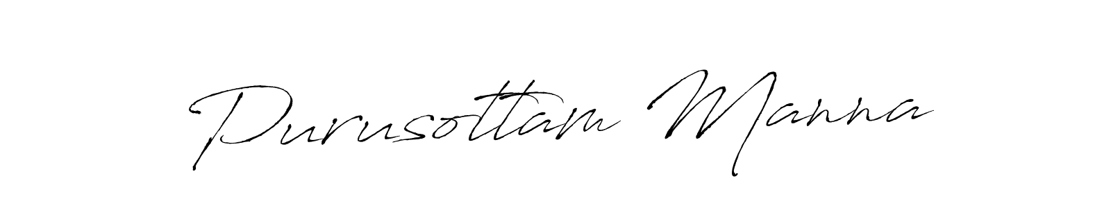 How to make Purusottam Manna name signature. Use Antro_Vectra style for creating short signs online. This is the latest handwritten sign. Purusottam Manna signature style 6 images and pictures png