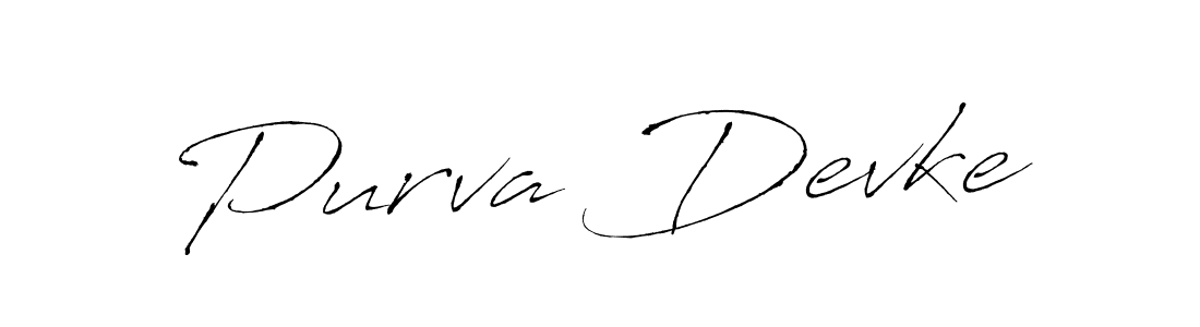 This is the best signature style for the Purva Devke name. Also you like these signature font (Antro_Vectra). Mix name signature. Purva Devke signature style 6 images and pictures png