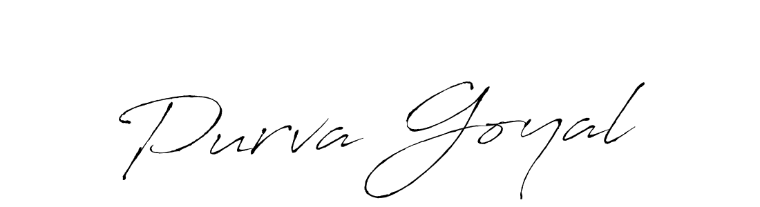 The best way (Antro_Vectra) to make a short signature is to pick only two or three words in your name. The name Purva Goyal include a total of six letters. For converting this name. Purva Goyal signature style 6 images and pictures png