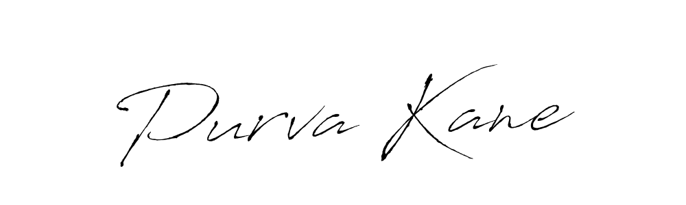 Make a beautiful signature design for name Purva Kane. With this signature (Antro_Vectra) style, you can create a handwritten signature for free. Purva Kane signature style 6 images and pictures png