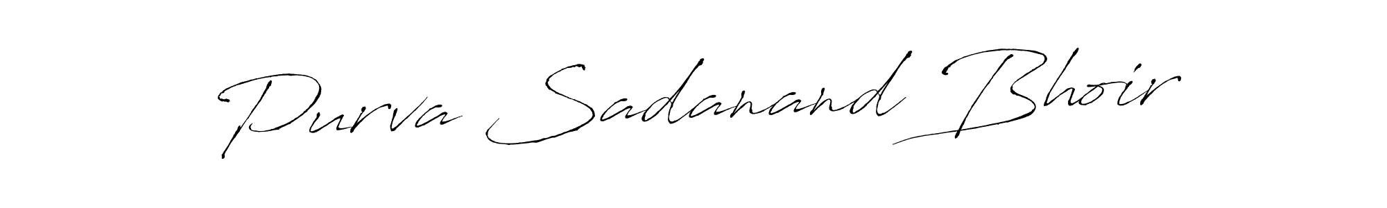 You should practise on your own different ways (Antro_Vectra) to write your name (Purva Sadanand Bhoir) in signature. don't let someone else do it for you. Purva Sadanand Bhoir signature style 6 images and pictures png
