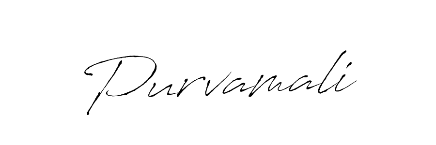 Purvamali stylish signature style. Best Handwritten Sign (Antro_Vectra) for my name. Handwritten Signature Collection Ideas for my name Purvamali. Purvamali signature style 6 images and pictures png