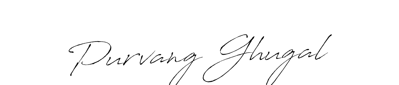 Also we have Purvang Ghugal name is the best signature style. Create professional handwritten signature collection using Antro_Vectra autograph style. Purvang Ghugal signature style 6 images and pictures png