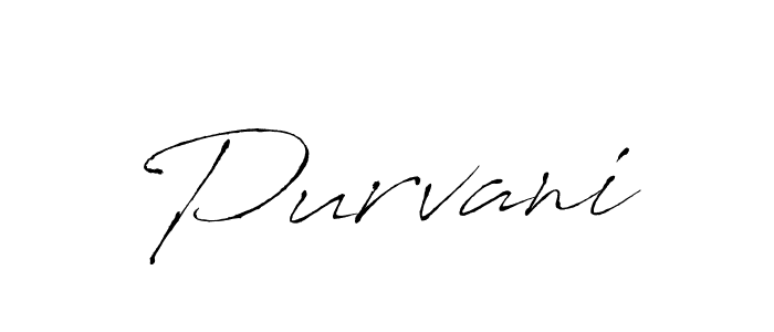 Purvani stylish signature style. Best Handwritten Sign (Antro_Vectra) for my name. Handwritten Signature Collection Ideas for my name Purvani. Purvani signature style 6 images and pictures png