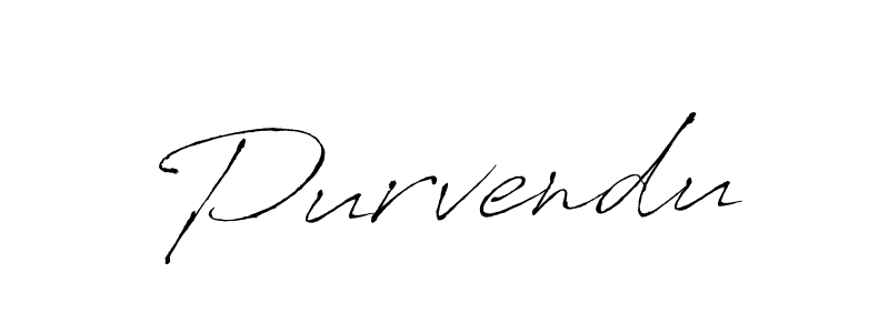 Design your own signature with our free online signature maker. With this signature software, you can create a handwritten (Antro_Vectra) signature for name Purvendu. Purvendu signature style 6 images and pictures png