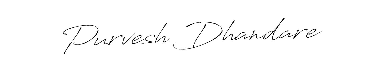 Design your own signature with our free online signature maker. With this signature software, you can create a handwritten (Antro_Vectra) signature for name Purvesh Dhandare. Purvesh Dhandare signature style 6 images and pictures png