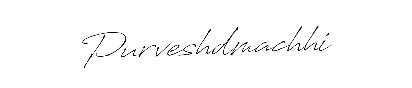 Use a signature maker to create a handwritten signature online. With this signature software, you can design (Antro_Vectra) your own signature for name Purveshdmachhi. Purveshdmachhi signature style 6 images and pictures png