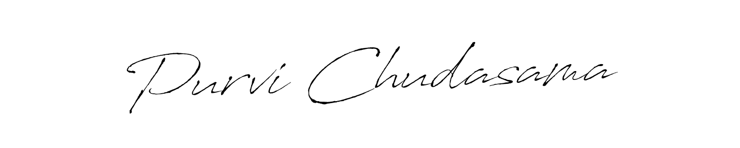 Antro_Vectra is a professional signature style that is perfect for those who want to add a touch of class to their signature. It is also a great choice for those who want to make their signature more unique. Get Purvi Chudasama name to fancy signature for free. Purvi Chudasama signature style 6 images and pictures png