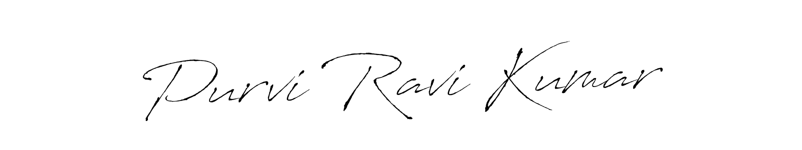 The best way (Antro_Vectra) to make a short signature is to pick only two or three words in your name. The name Purvi Ravi Kumar include a total of six letters. For converting this name. Purvi Ravi Kumar signature style 6 images and pictures png