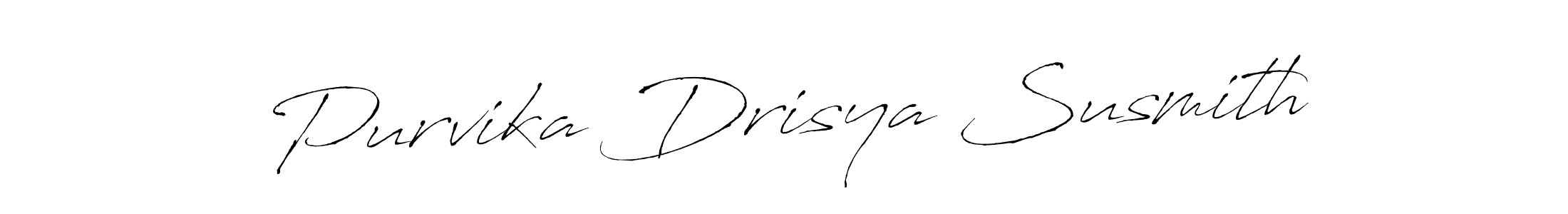 if you are searching for the best signature style for your name Purvika Drisya Susmith. so please give up your signature search. here we have designed multiple signature styles  using Antro_Vectra. Purvika Drisya Susmith signature style 6 images and pictures png