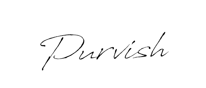 Create a beautiful signature design for name Purvish. With this signature (Antro_Vectra) fonts, you can make a handwritten signature for free. Purvish signature style 6 images and pictures png