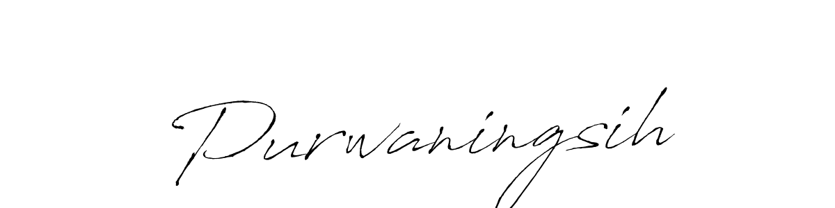 Also You can easily find your signature by using the search form. We will create Purwaningsih name handwritten signature images for you free of cost using Antro_Vectra sign style. Purwaningsih signature style 6 images and pictures png
