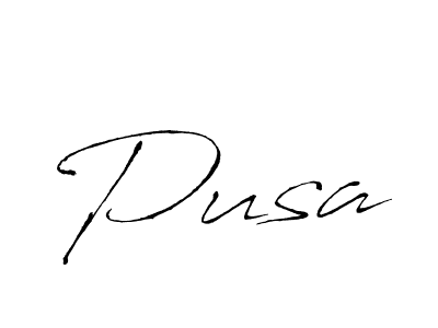 How to make Pusa name signature. Use Antro_Vectra style for creating short signs online. This is the latest handwritten sign. Pusa signature style 6 images and pictures png