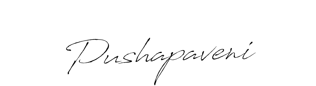 Design your own signature with our free online signature maker. With this signature software, you can create a handwritten (Antro_Vectra) signature for name Pushapaveni. Pushapaveni signature style 6 images and pictures png