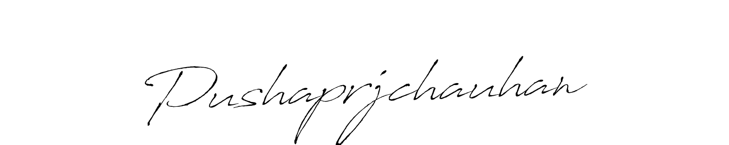 Create a beautiful signature design for name Pushaprjchauhan. With this signature (Antro_Vectra) fonts, you can make a handwritten signature for free. Pushaprjchauhan signature style 6 images and pictures png