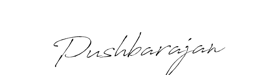 Pushbarajan stylish signature style. Best Handwritten Sign (Antro_Vectra) for my name. Handwritten Signature Collection Ideas for my name Pushbarajan. Pushbarajan signature style 6 images and pictures png