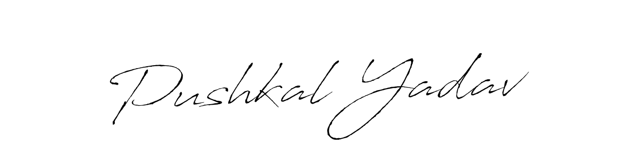 Design your own signature with our free online signature maker. With this signature software, you can create a handwritten (Antro_Vectra) signature for name Pushkal Yadav. Pushkal Yadav signature style 6 images and pictures png