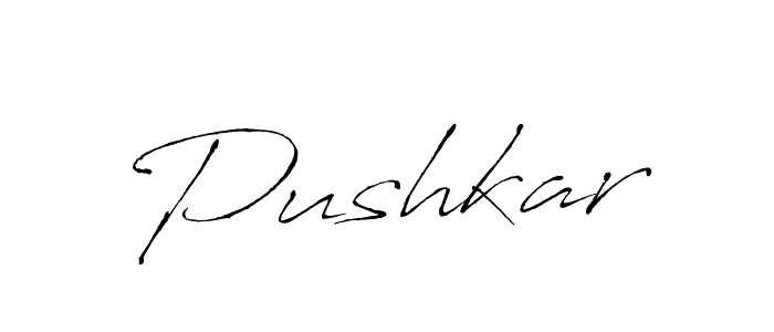 You should practise on your own different ways (Antro_Vectra) to write your name (Pushkar) in signature. don't let someone else do it for you. Pushkar signature style 6 images and pictures png