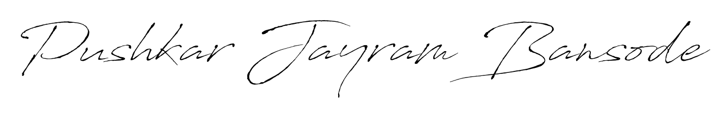 Try this chic Pushkar Jayram Bansode handwritten sign style. Using Antro_Vectra font elements, it gives your name a sleek, memorable identity. Pushkar Jayram Bansode signature style 6 images and pictures png