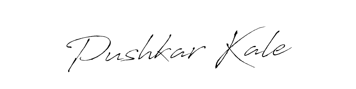 How to make Pushkar Kale name signature. Use Antro_Vectra style for creating short signs online. This is the latest handwritten sign. Pushkar Kale signature style 6 images and pictures png