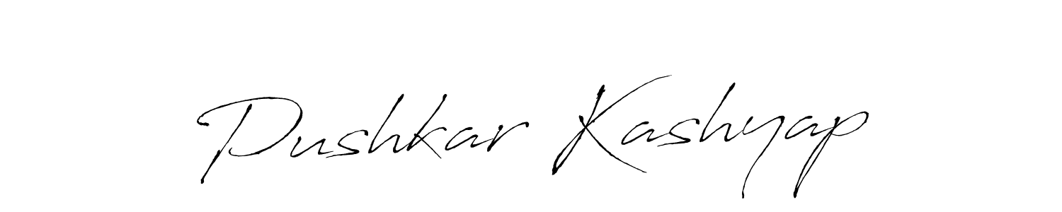 You should practise on your own different ways (Antro_Vectra) to write your name (Pushkar Kashyap) in signature. don't let someone else do it for you. Pushkar Kashyap signature style 6 images and pictures png