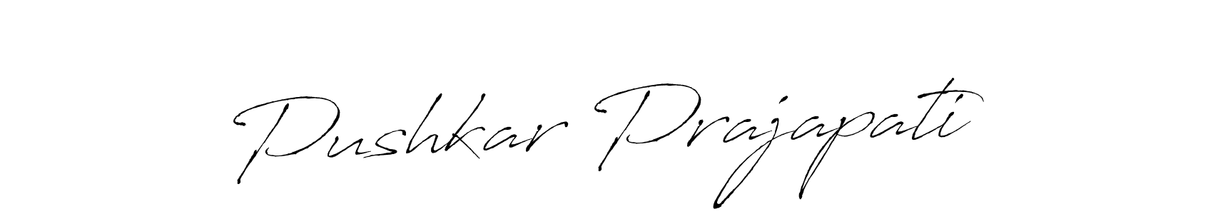 Make a beautiful signature design for name Pushkar Prajapati. Use this online signature maker to create a handwritten signature for free. Pushkar Prajapati signature style 6 images and pictures png