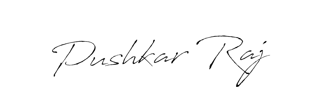 Design your own signature with our free online signature maker. With this signature software, you can create a handwritten (Antro_Vectra) signature for name Pushkar Raj. Pushkar Raj signature style 6 images and pictures png