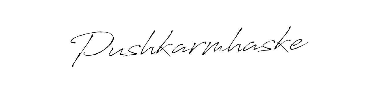 Make a beautiful signature design for name Pushkarmhaske. With this signature (Antro_Vectra) style, you can create a handwritten signature for free. Pushkarmhaske signature style 6 images and pictures png