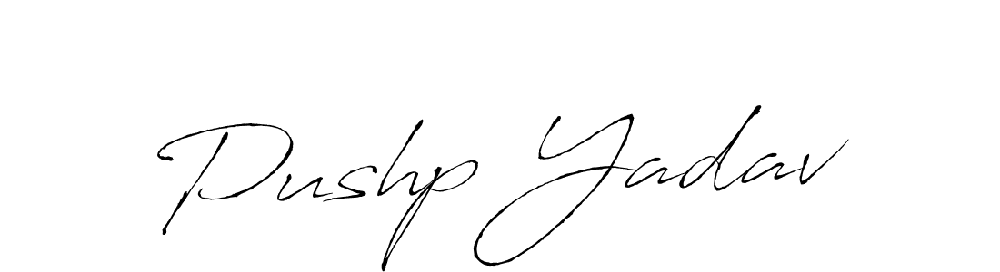 Also You can easily find your signature by using the search form. We will create Pushp Yadav name handwritten signature images for you free of cost using Antro_Vectra sign style. Pushp Yadav signature style 6 images and pictures png