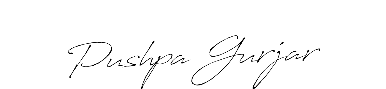 Once you've used our free online signature maker to create your best signature Antro_Vectra style, it's time to enjoy all of the benefits that Pushpa Gurjar name signing documents. Pushpa Gurjar signature style 6 images and pictures png