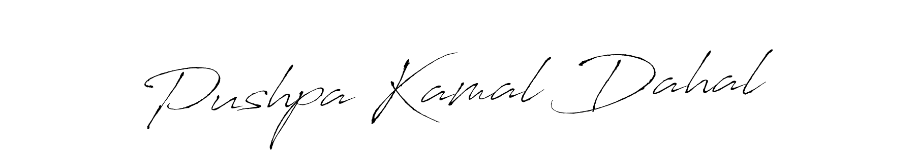 Also we have Pushpa Kamal Dahal name is the best signature style. Create professional handwritten signature collection using Antro_Vectra autograph style. Pushpa Kamal Dahal signature style 6 images and pictures png