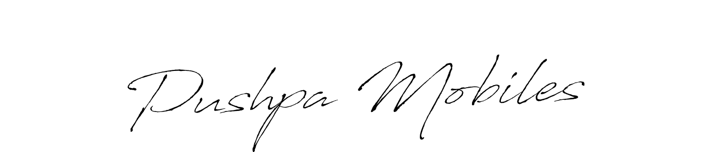 How to Draw Pushpa Mobiles signature style? Antro_Vectra is a latest design signature styles for name Pushpa Mobiles. Pushpa Mobiles signature style 6 images and pictures png