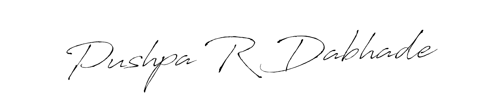 Pushpa R Dabhade stylish signature style. Best Handwritten Sign (Antro_Vectra) for my name. Handwritten Signature Collection Ideas for my name Pushpa R Dabhade. Pushpa R Dabhade signature style 6 images and pictures png