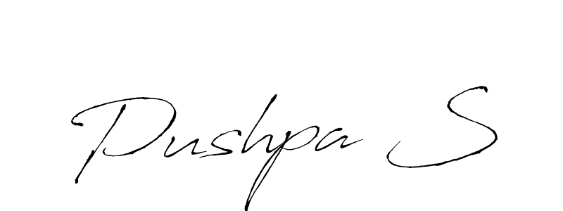 It looks lik you need a new signature style for name Pushpa S. Design unique handwritten (Antro_Vectra) signature with our free signature maker in just a few clicks. Pushpa S signature style 6 images and pictures png