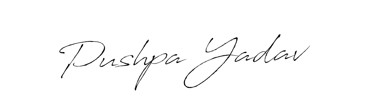 Similarly Antro_Vectra is the best handwritten signature design. Signature creator online .You can use it as an online autograph creator for name Pushpa Yadav. Pushpa Yadav signature style 6 images and pictures png