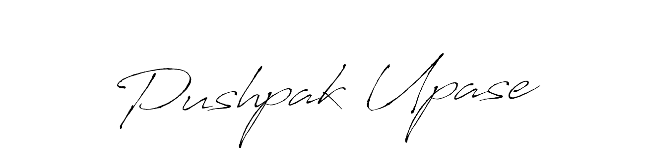 You should practise on your own different ways (Antro_Vectra) to write your name (Pushpak Upase) in signature. don't let someone else do it for you. Pushpak Upase signature style 6 images and pictures png