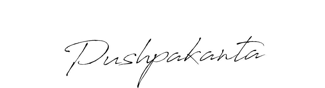 Make a beautiful signature design for name Pushpakanta. With this signature (Antro_Vectra) style, you can create a handwritten signature for free. Pushpakanta signature style 6 images and pictures png